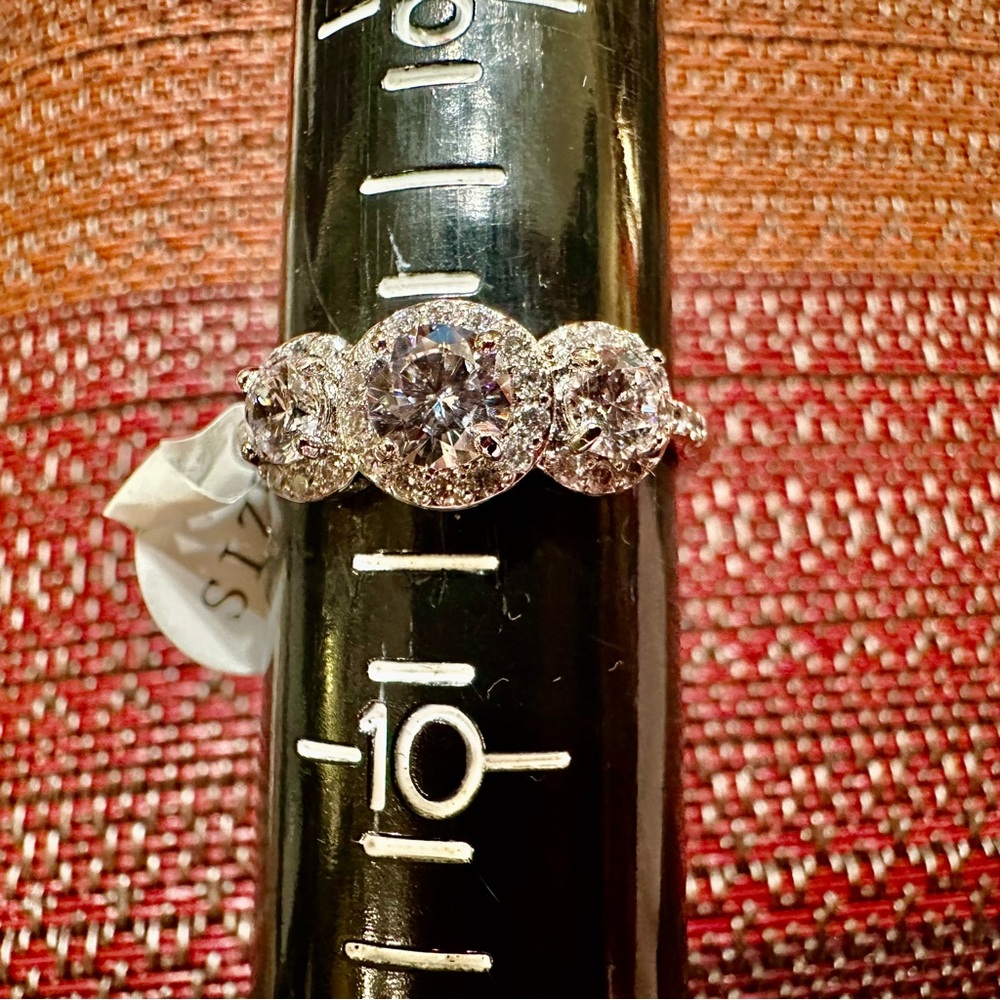 Fragrant Jewels Sparkling Silver Trio Ring